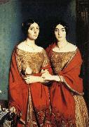 Theodore Chasseriau The Two Sisters oil painting artist